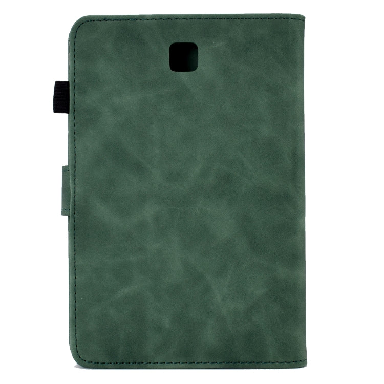 For Samsung Galaxy Tab A 8.0 T350 Tower Embossed Leather Smart Tablet Case(Green) - Other Galaxy Tab PC by buy2fix | Online Shopping UK | buy2fix