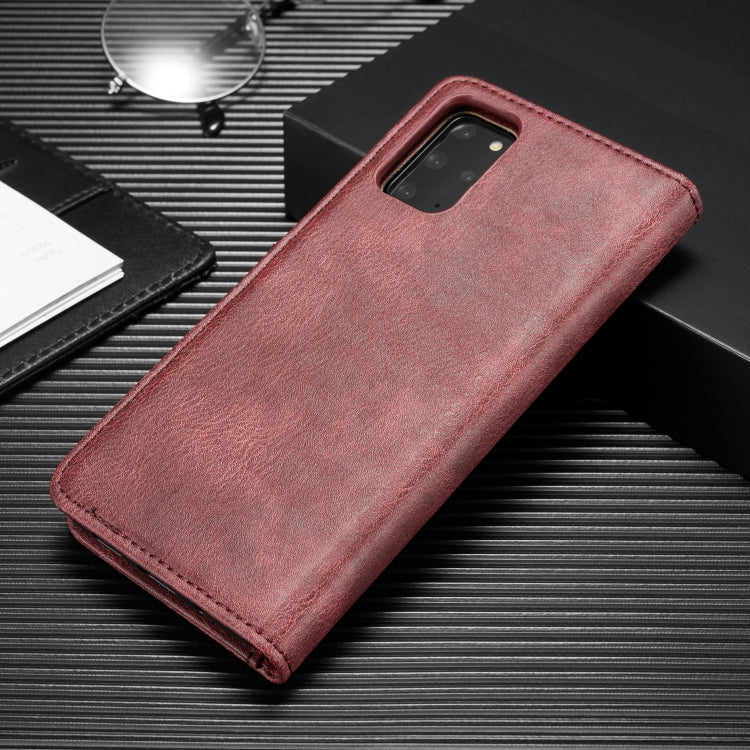 For Galaxy S20+ DG.MING Crazy Horse Texture Flip Detachable Magnetic Leather Case with Holder & Card Slots & Wallet(Red) - Galaxy Phone Cases by DG.MING | Online Shopping UK | buy2fix