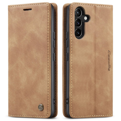 For Samsung Galaxy A54 CaseMe 013 Multifunctional Horizontal Flip Leather Phone Case(Brown) - Galaxy Phone Cases by CaseMe | Online Shopping UK | buy2fix