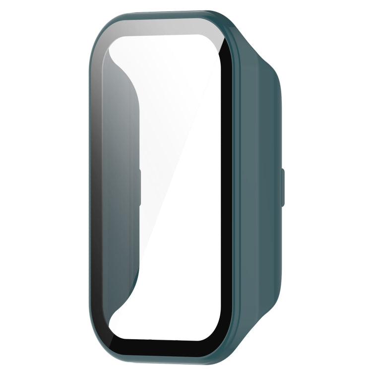 For Redmi Band 2 PC+ Tempered Film Integrated Watch Protective Case(Pine Green) - Watch Cases by buy2fix | Online Shopping UK | buy2fix