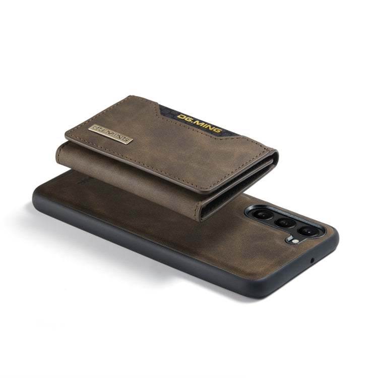 For Samsung Galaxy S23 5G DG.MING M2 Series 3-Fold Multi Card Bag + Phone Case(Coffee) - Galaxy S23 5G Cases by DG.MING | Online Shopping UK | buy2fix