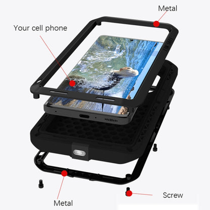 For Xiaomi 13 Pro LOVE MEI Metal Shockproof Life Waterproof Dustproof Phone Case(Black) - 13 Pro Cases by LOVE MEI | Online Shopping UK | buy2fix