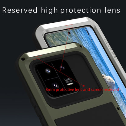 For Xiaomi 13 Pro LOVE MEI Metal Shockproof Life Waterproof Dustproof Phone Case(Black) - 13 Pro Cases by LOVE MEI | Online Shopping UK | buy2fix