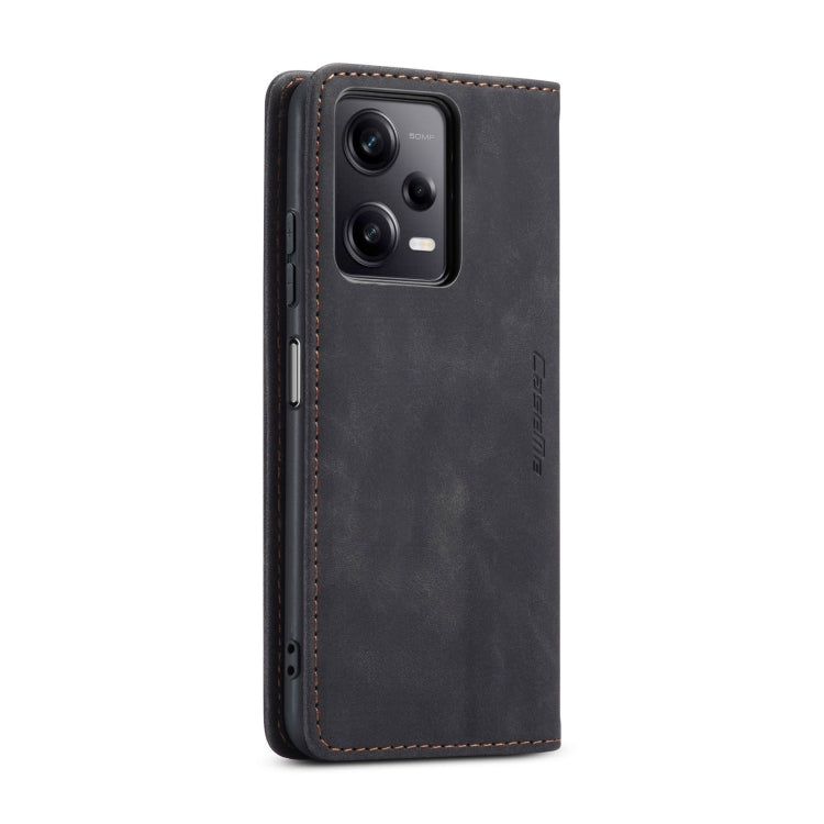 For Xiaomi Redmi Note 12 Pro 5G / Poco X5 Pro CaseMe 013 Multifunctional Horizontal Flip Leather Phone Case(Black) - Xiaomi Cases by CaseMe | Online Shopping UK | buy2fix