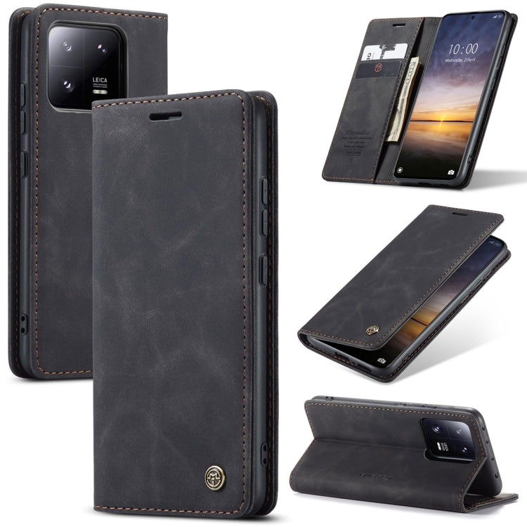 For Xiaomi 13 Pro CaseMe 013 Multifunctional Horizontal Flip Leather Phone Case(Black) - Xiaomi Cases by CaseMe | Online Shopping UK | buy2fix