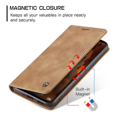 For Xiaomi Redmi 11A / 12C CaseMe 013 Multifunctional Horizontal Flip Leather Phone Case(Brown) - Xiaomi Cases by CaseMe | Online Shopping UK | buy2fix