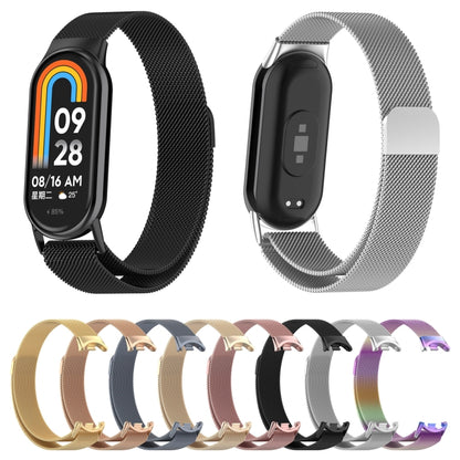 For Xiaomi Mi Band 8 Milanese Metal Watch Band(Rose Gold) - Watch Bands by buy2fix | Online Shopping UK | buy2fix