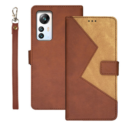 For Blackview A85 idewei Two-color Splicing Leather Phone Case(Brown) - More Brand by idewei | Online Shopping UK | buy2fix