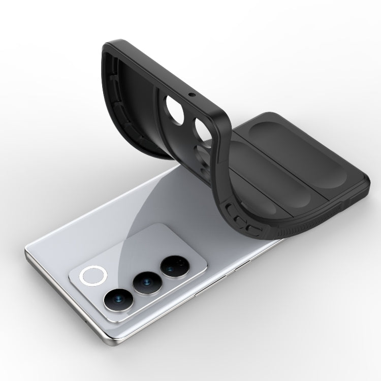 For vivo S16 Pro 5G Magic Shield TPU + Flannel Phone Case(Light Blue) - vivo Cases by buy2fix | Online Shopping UK | buy2fix