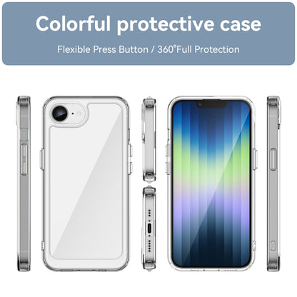 For iPhone SE 2024 Colorful Series Acrylic + TPU Phone Case(Transparent) - More iPhone Cases by buy2fix | Online Shopping UK | buy2fix