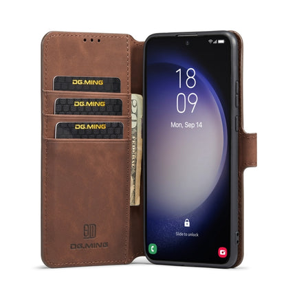 For Samsung Galaxy S23+ 5G DG.MING Retro Oil Edge Flip Leather Phone Case(Coffee) - Galaxy S23+ 5G Cases by DG.MING | Online Shopping UK | buy2fix