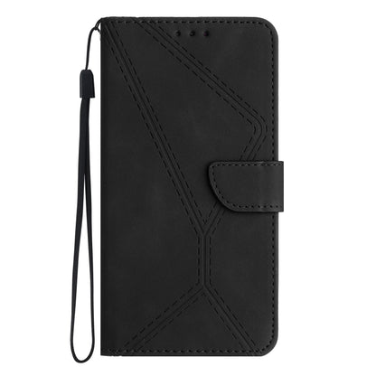 For Motorola Moto G04 / G24 Stitching Embossed Leather Phone Case(Black) - Motorola Cases by buy2fix | Online Shopping UK | buy2fix