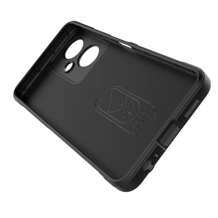 For vivo Y27 4G Global Magic Shield TPU + Flannel Phone Case(Black) - vivo Cases by buy2fix | Online Shopping UK | buy2fix