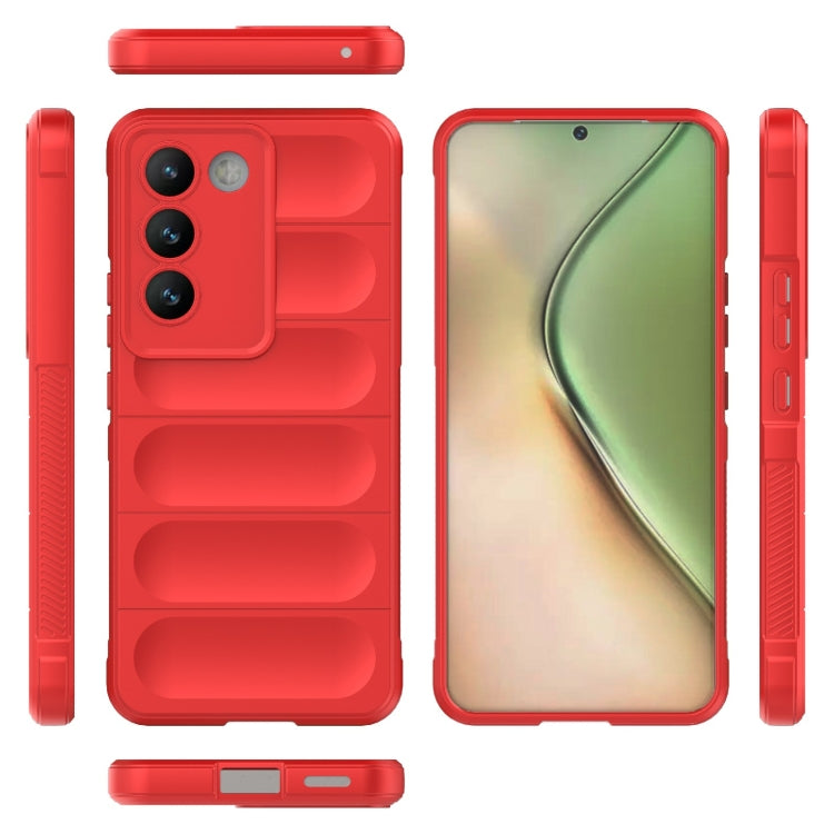 For vivo Y200E 5G Global / Y100 5G IDN Magic Shield TPU + Flannel Phone Case(Red) - vivo Cases by buy2fix | Online Shopping UK | buy2fix