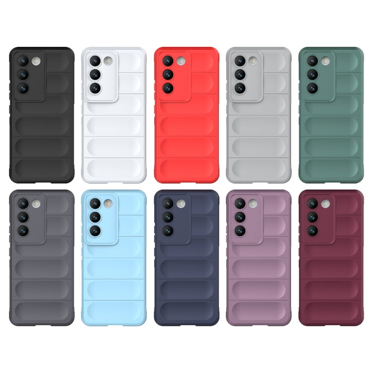 For vivo Y200E 5G Global / Y100 5G IDN Magic Shield TPU + Flannel Phone Case(Dark Blue) - vivo Cases by buy2fix | Online Shopping UK | buy2fix