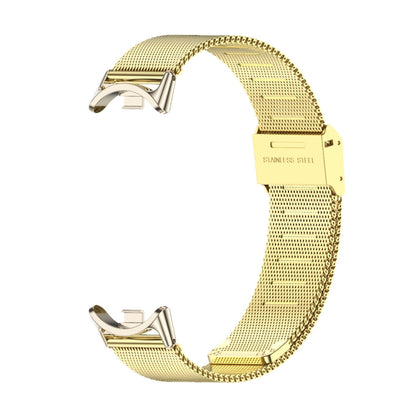 For Xiaomi Mi Band 8 / 9 / 9 NFC Mijobs Milan Buckle Metal Stainless Steel Watch Band(Gold+Light Gold) - Watch Bands by MIJOBS | Online Shopping UK | buy2fix