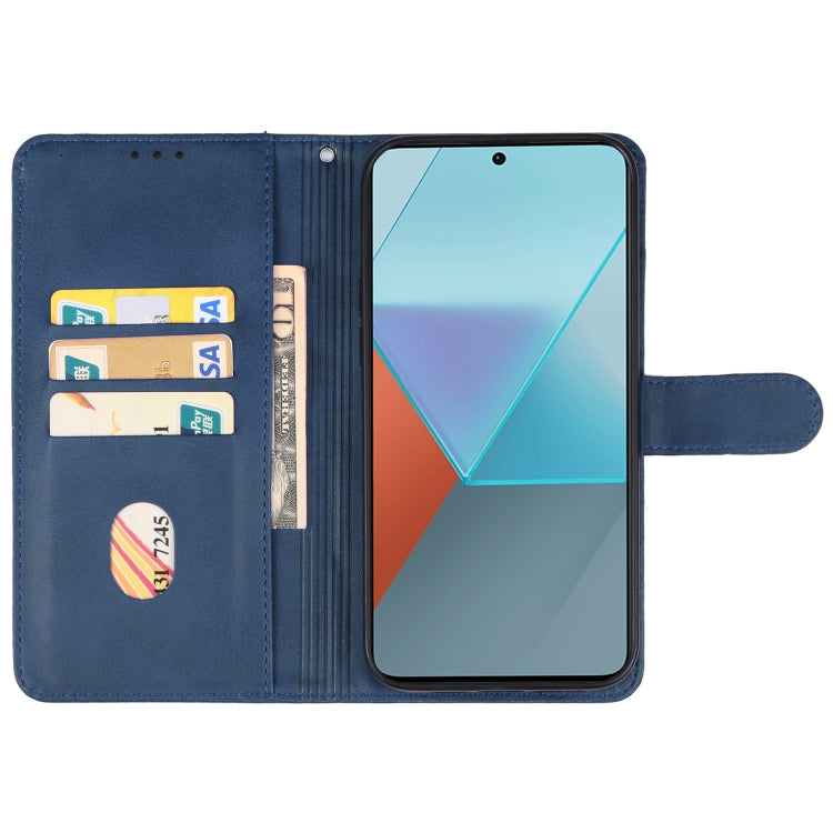 For Xiaomi Redmi Note 13 Pro 4G/Poco M6 Pro 4G Leather Phone Case(Blue) - Note 13 Pro Cases by buy2fix | Online Shopping UK | buy2fix