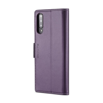 For Samsung Galaxy A70/A70s CaseMe 023 Butterfly Buckle Litchi Texture RFID Anti-theft Leather Phone Case(Pearly Purple) - Galaxy Phone Cases by CaseMe | Online Shopping UK | buy2fix