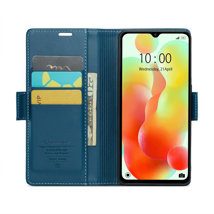 For Xiaomi Redmi 11A/12C CaseMe 023 Butterfly Buckle Litchi Texture RFID Anti-theft Leather Phone Case(Blue) - Xiaomi Cases by CaseMe | Online Shopping UK | buy2fix