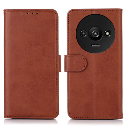 For Xiaomi Redmi A3 Cow Texture Leather Phone Case(Brown) - Xiaomi Cases by buy2fix | Online Shopping UK | buy2fix