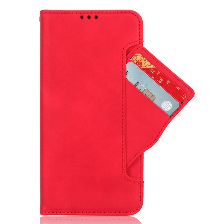 For Motorola Edge 40 Neo 5G Skin Feel Calf Texture Card Slots Leather Phone Case(Red) - Motorola Cases by buy2fix | Online Shopping UK | buy2fix