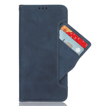 For Motorola Moto G Power 5G 2024 Skin Feel Calf Texture Card Slots Leather Phone Case(Blue) - Motorola Cases by buy2fix | Online Shopping UK | buy2fix