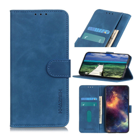 For Xiaomi Redmi Note 13 Pro+ KHAZNEH Retro Texture Flip Leather Phone Case(Blue) - Note 13 Pro+ Cases by buy2fix | Online Shopping UK | buy2fix