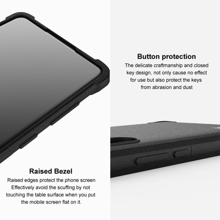 For Asus Zenfone 10 5G imak Shockproof Airbag TPU Phone Case(Matte Black) - ASUS Cases by imak | Online Shopping UK | buy2fix