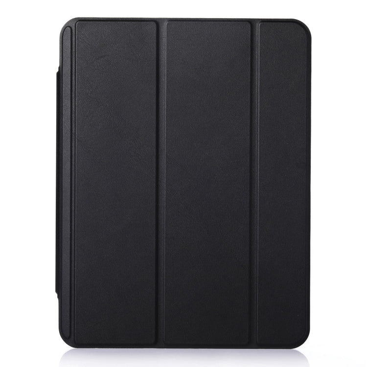 For iPad Air 11 2024 / iPad Pro 11 3-Fold Lock Buckle Leather Smart Tablet Case(Black) - iPad Pro 11 (2022/2021) Cases by buy2fix | Online Shopping UK | buy2fix