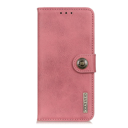For Xiaomi Redmi Note 13 Pro+ KHAZNEH Cowhide Texture Flip Leather Phone Case(Pink) - Note 13 Pro+ Cases by buy2fix | Online Shopping UK | buy2fix