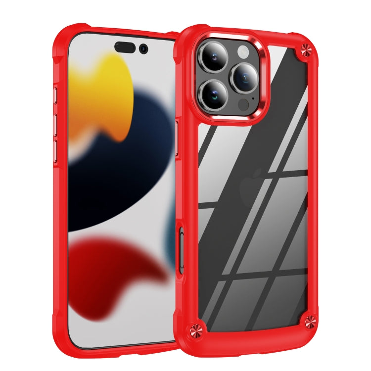 For iPhone 16 Pro Max TPU + PC Lens Protection Phone Case(Red) - iPhone 16 Pro Max Cases by buy2fix | Online Shopping UK | buy2fix