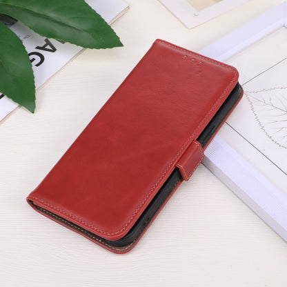 For iPhone 16 Pro Max Crazy Horse Top Layer Cowhide Leather Phone Case(Red) - iPhone 16 Pro Max Cases by buy2fix | Online Shopping UK | buy2fix