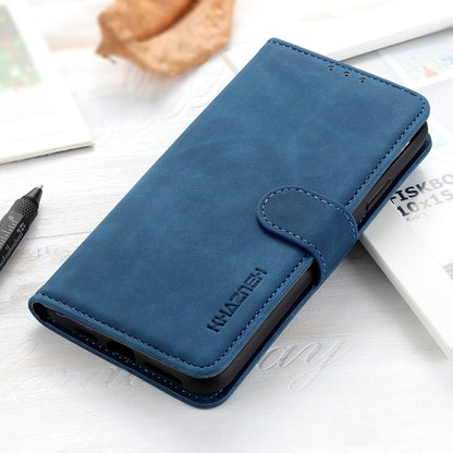 For iPhone 16 Pro KHAZNEH Retro Texture Leather Phone Case(Blue) - iPhone 16 Pro Cases by buy2fix | Online Shopping UK | buy2fix