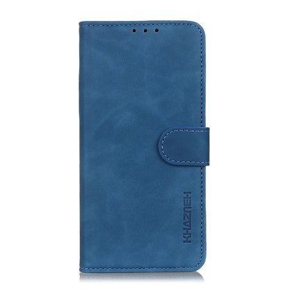 For iPhone SE 2024 KHAZNEH Retro Texture Leather Phone Case(Blue) - More iPhone Cases by buy2fix | Online Shopping UK | buy2fix