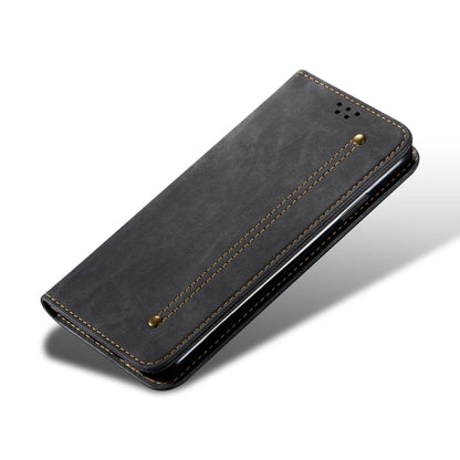 For Xiaomi 13 Lite / Civi 2 Denim Texture Flip Leather Phone Case(Black) - 13 Lite Cases by buy2fix | Online Shopping UK | buy2fix