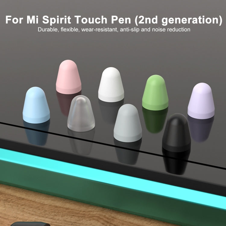 For Xiaomi Stylus Pen 2 8pcs / Set Silicone Wear-resistant Stylus Nib Cover(Transparent) - Pencil Accessories by buy2fix | Online Shopping UK | buy2fix