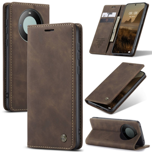 For Huawei Mate 60 CaseMe 013 Multifunctional Horizontal Flip Leather Phone Case(Coffee) - Huawei Cases by CaseMe | Online Shopping UK | buy2fix