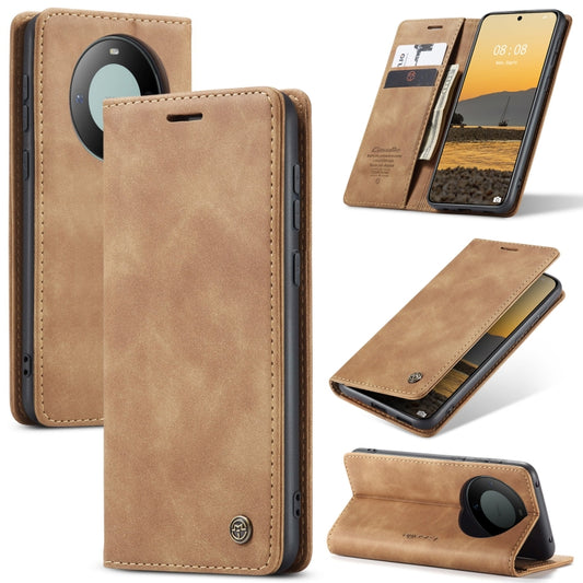 For Huawei Mate 60 CaseMe 013 Multifunctional Horizontal Flip Leather Phone Case(Brown) - Huawei Cases by CaseMe | Online Shopping UK | buy2fix