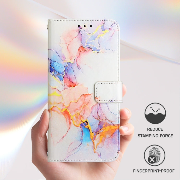 For iPhone 16 Pro Max PT003 Marble Pattern Flip Leather Phone Case(Galaxy Marble White LS004) - iPhone 16 Pro Max Cases by buy2fix | Online Shopping UK | buy2fix