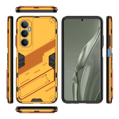 For Realme C65 4G Global Punk Armor 2 in 1 PC + TPU Phone Case with Holder(Orange) - Realme Cases by buy2fix | Online Shopping UK | buy2fix