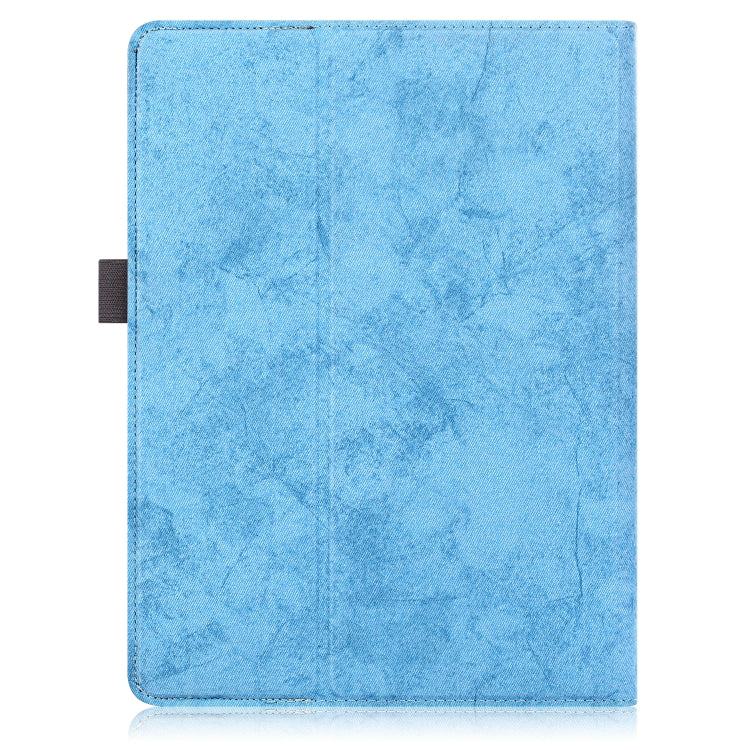 For 9-11 inch Marble Cloth Texture Horizontal Flip Universal Tablet PC Leather Case with Pen Slot & Holder(Sky Blue) - 10 - 11 inch by buy2fix | Online Shopping UK | buy2fix
