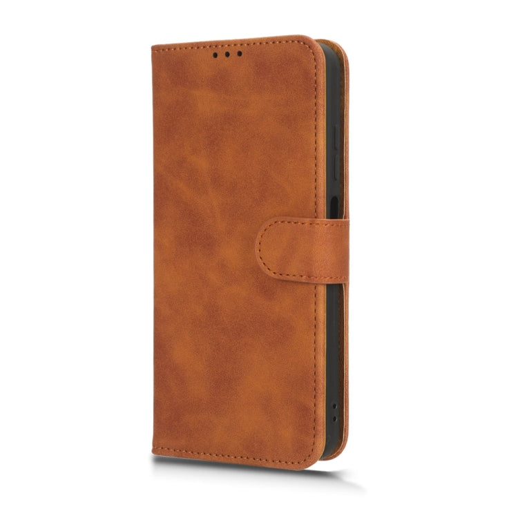 For Ulefone Note 16 Pro Skin Feel Magnetic Flip Leather Phone Case(Brown) - Ulefone Cases by buy2fix | Online Shopping UK | buy2fix