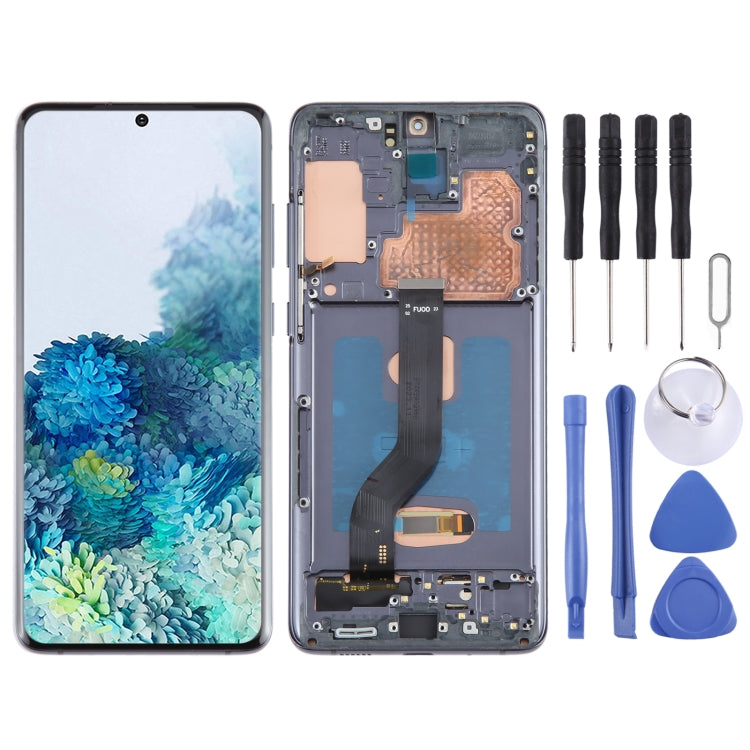 For Samsung Galaxy S20+ 4G/5G SM-G985/986 6.67 inch OLED LCD Screen Digitizer Full Assembly with Frame(Black) - Galaxy S Series Parts by buy2fix | Online Shopping UK | buy2fix