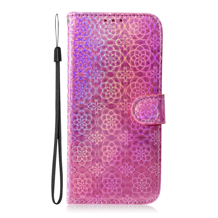 For Xiaomi Poco M6 Pro 4G Colorful Magnetic Buckle Leather Phone Case(Pink) - Xiaomi Cases by buy2fix | Online Shopping UK | buy2fix