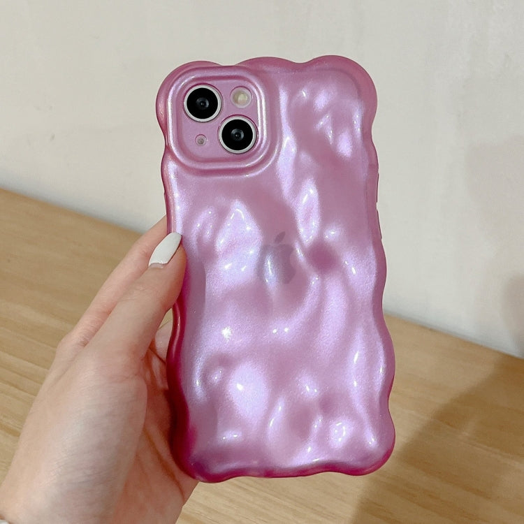 For iPhone 16 Pro Max Wave Bubbles TPU Phone Case(Pearlescent Purple) - iPhone 16 Pro Max Cases by buy2fix | Online Shopping UK | buy2fix