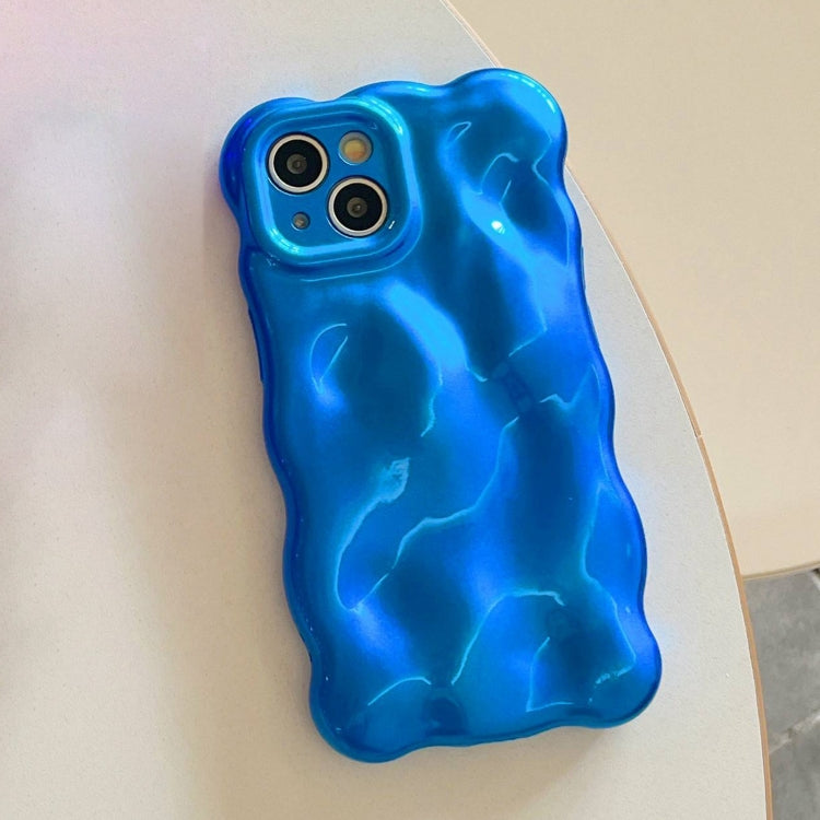 For iPhone 16 Pro Max Wave Bubbles TPU Phone Case(Blue) - iPhone 16 Pro Max Cases by buy2fix | Online Shopping UK | buy2fix