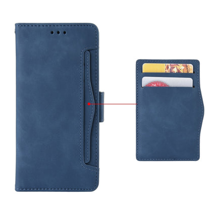 For Blackview Oscal C30 / C30 Pro Skin Feel Calf Texture Card Slots Leather Phone Case(Blue) - More Brand by buy2fix | Online Shopping UK | buy2fix