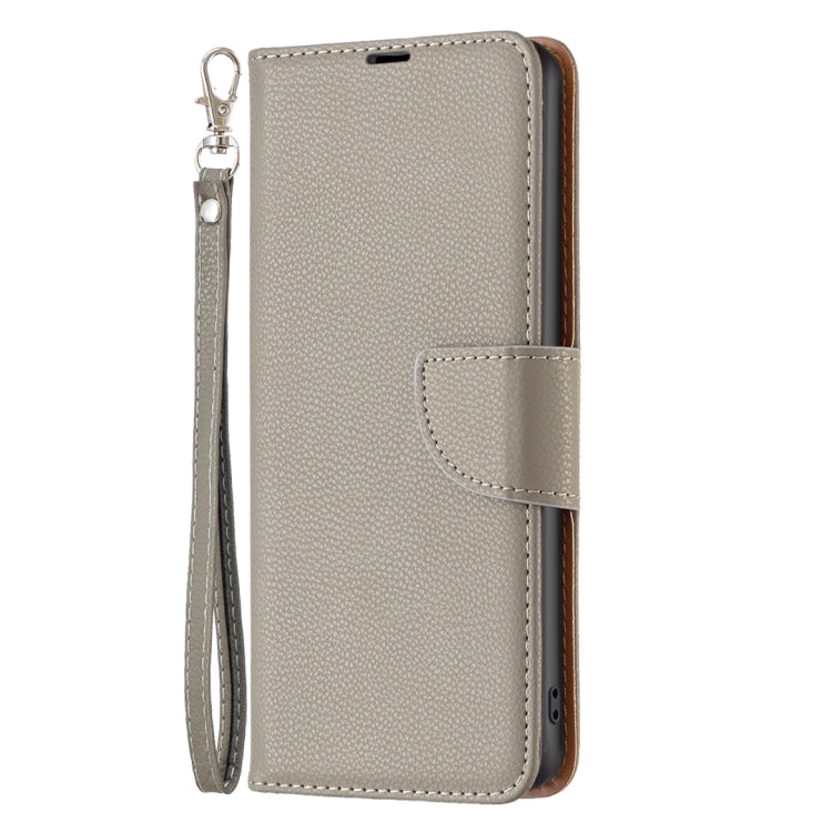 For Samsung Galaxy S23 FE 5G Litchi Texture Pure Color Flip Leather Phone Case(Grey) - Galaxy S23 FE 5G Cases by buy2fix | Online Shopping UK | buy2fix