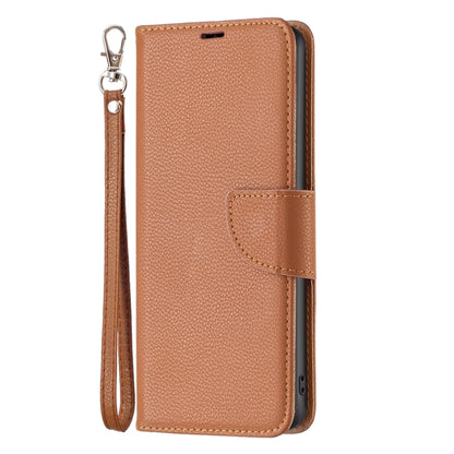 For Samsung Galaxy S23 FE 5G Litchi Texture Pure Color Flip Leather Phone Case(Brown) - Galaxy S23 FE 5G Cases by buy2fix | Online Shopping UK | buy2fix