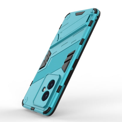 For Honor 100 5G Punk Armor 2 in 1 PC + TPU Phone Case with Holder(Blue) - Honor Cases by buy2fix | Online Shopping UK | buy2fix